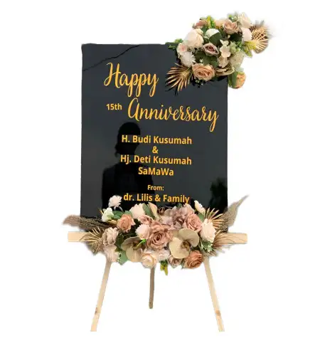 Papan Bunga Akrilik nyengseret